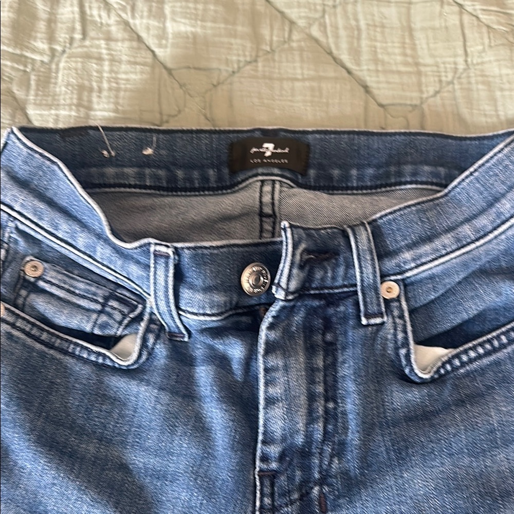 7 For All Mankind Women's Blue Boot Cut Jeans